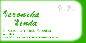 veronika minda business card